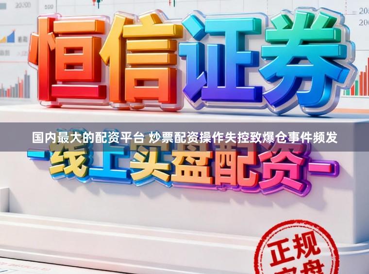 国内最大的配资平台 炒票配资操作失控致爆仓事件频发